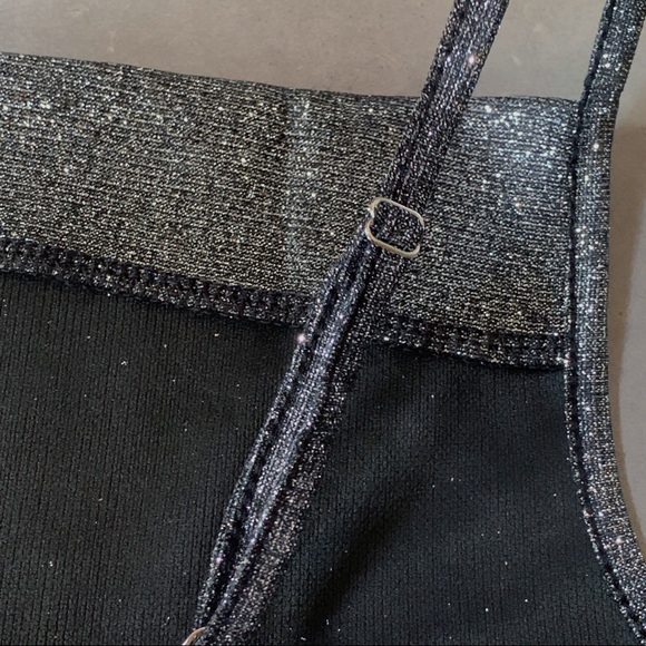 LAST ONE! mariposa | sparkly cowl neck crop top - Picture 2 of 6